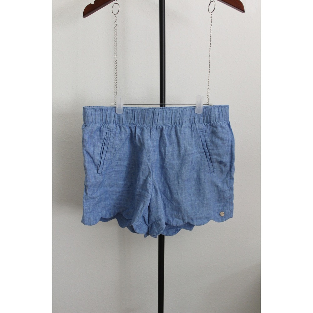 Lilly Pulitzer Light Blue Scallop Hem Shorts